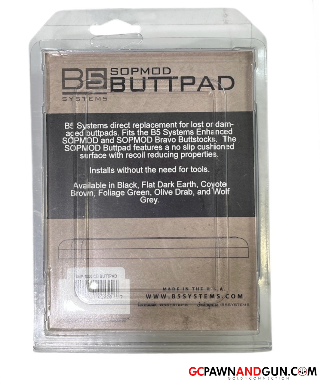 B5 Systems Buttpad Stock-img-1