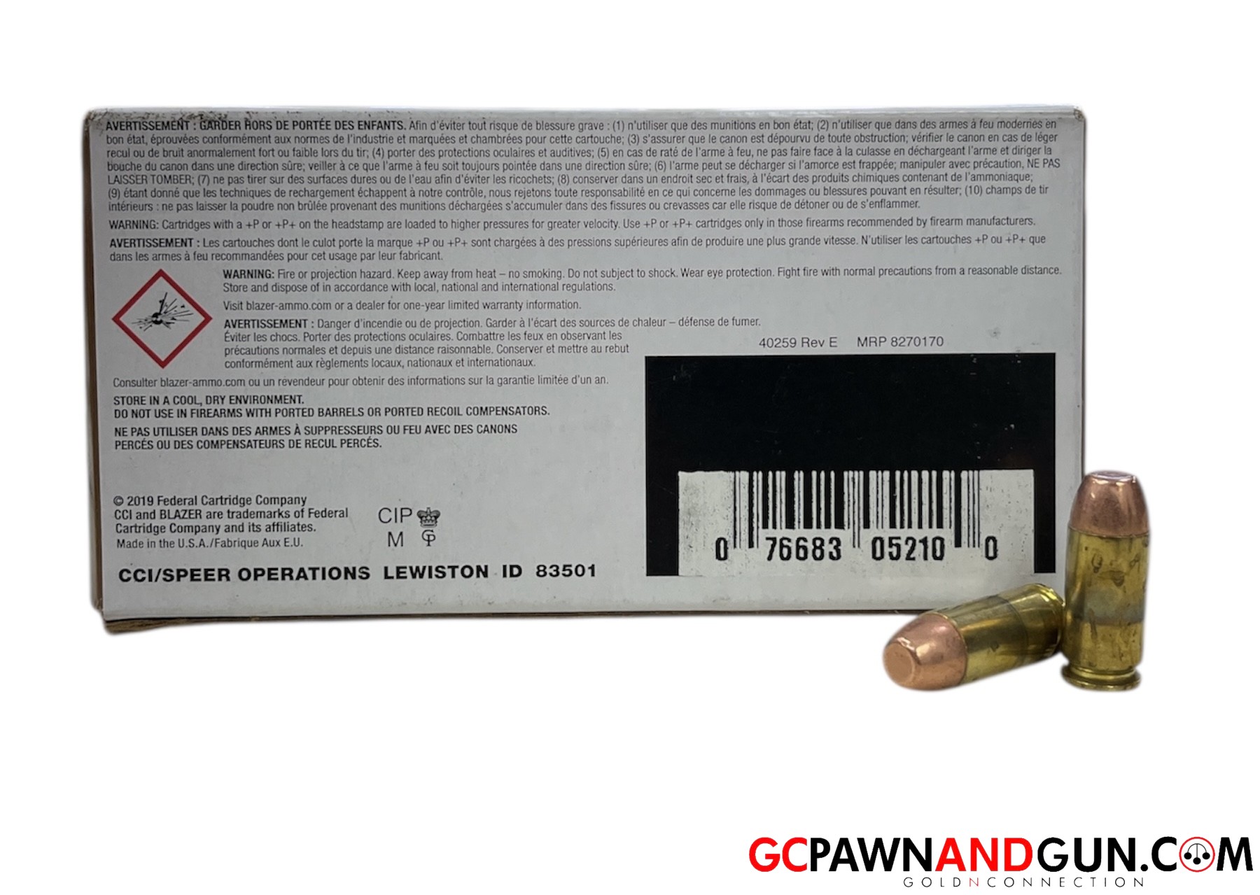 CCI Blazer .40 S&W Ammo-img-1