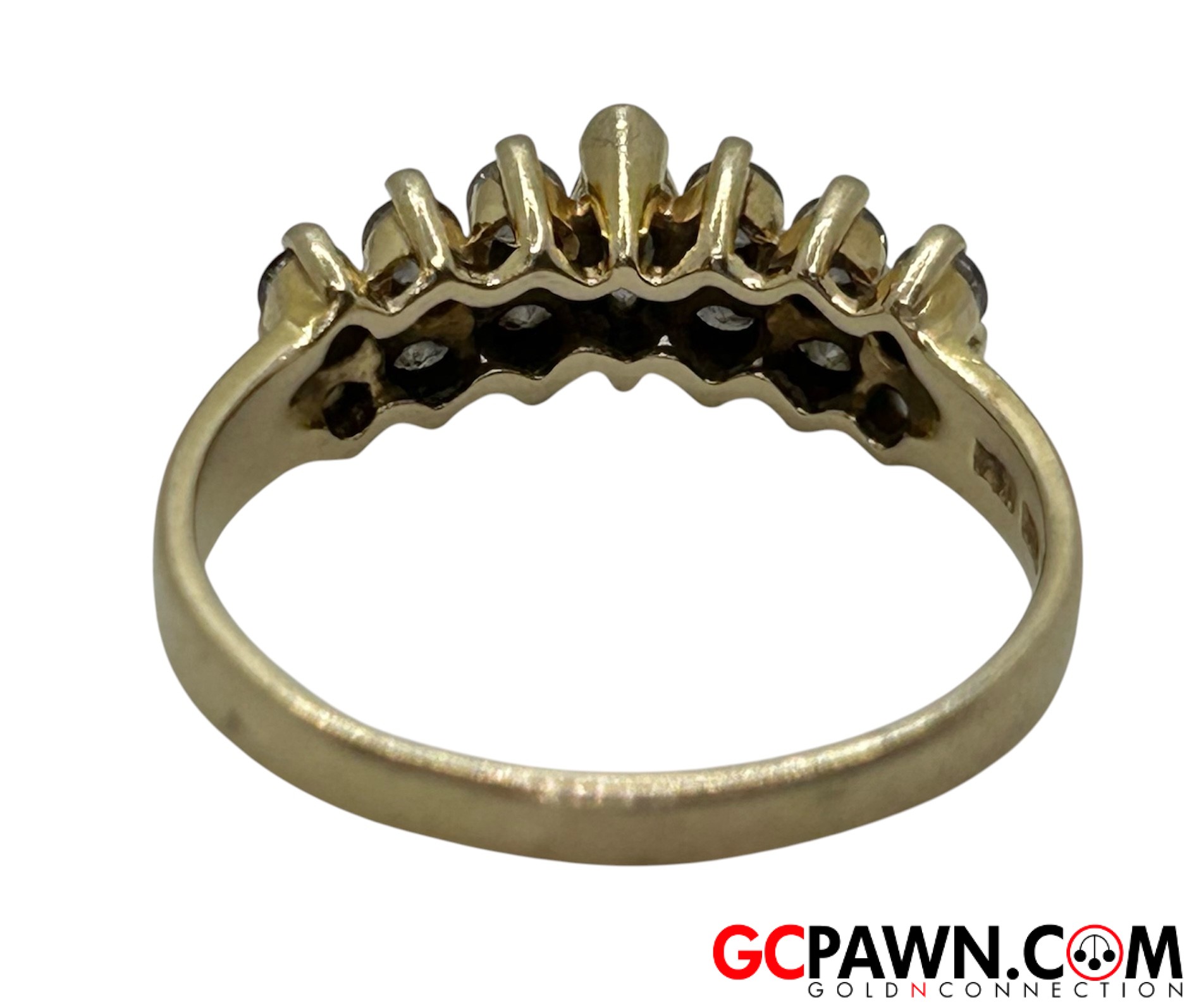 Diamond Women's Cluster ring 14kt Yellow Gold-img-1