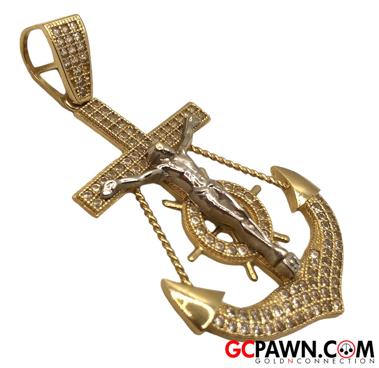 Unisex Pendant 14kt Yellow Gold-img-2