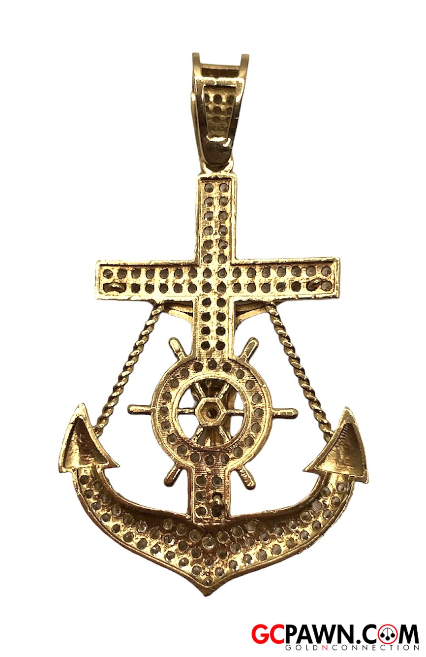 Unisex Pendant 14kt Yellow Gold-img-3