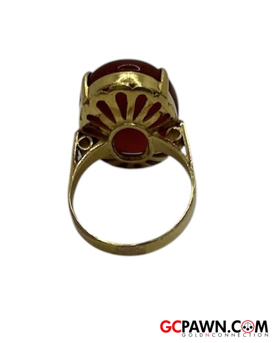 Women's Solitaire ring 18kt Yellow Gold-img-1