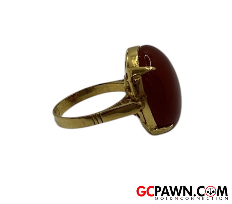 Women's Solitaire ring 18kt Yellow Gold-img-2