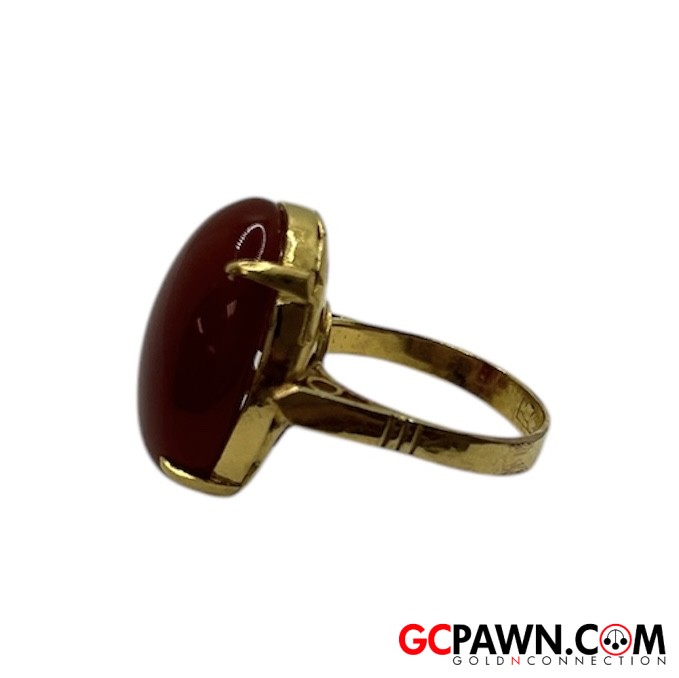 Women's Solitaire ring 18kt Yellow Gold-img-3