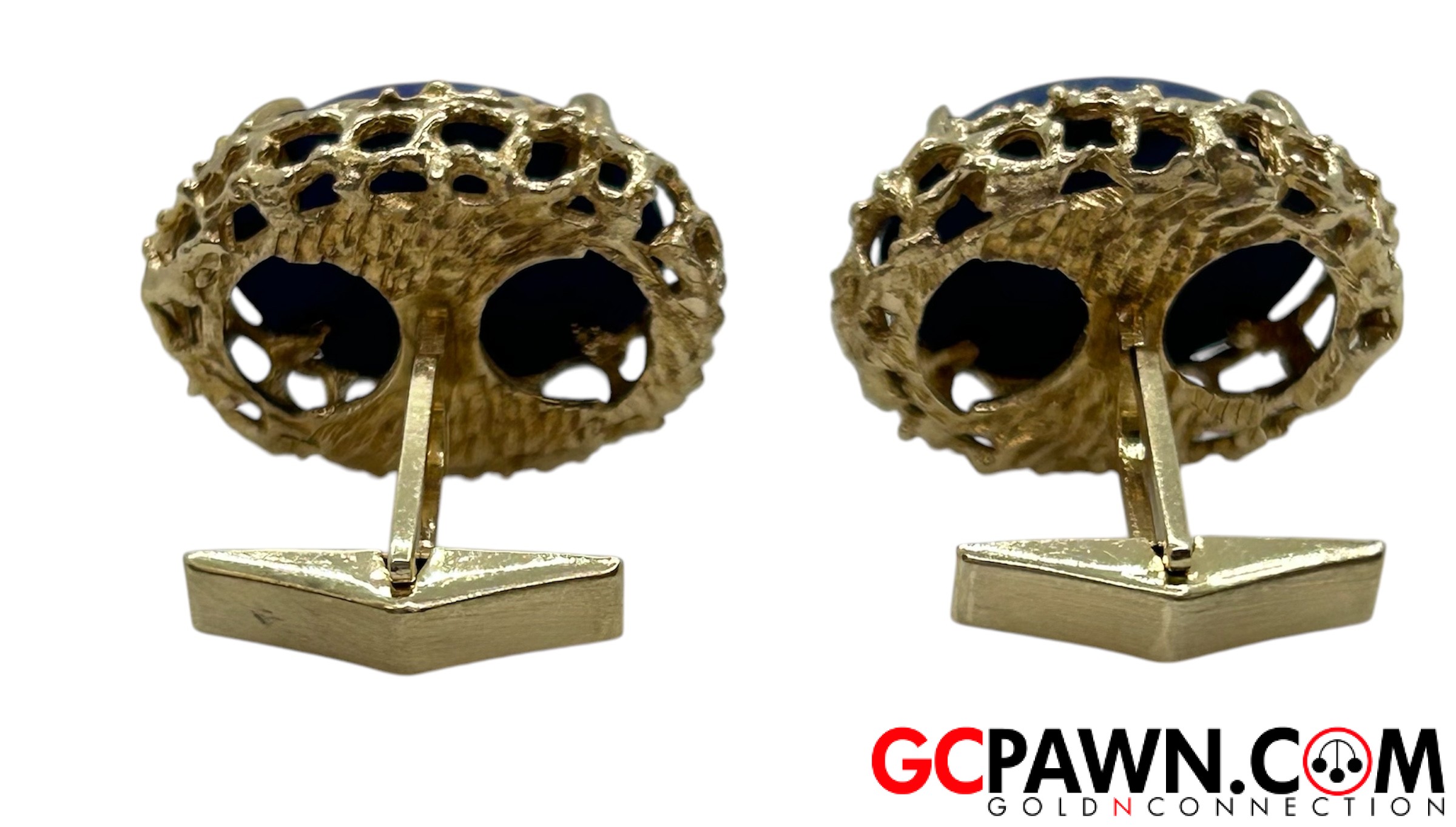 Men's Cufflinks 14kt Yellow Gold-img-1