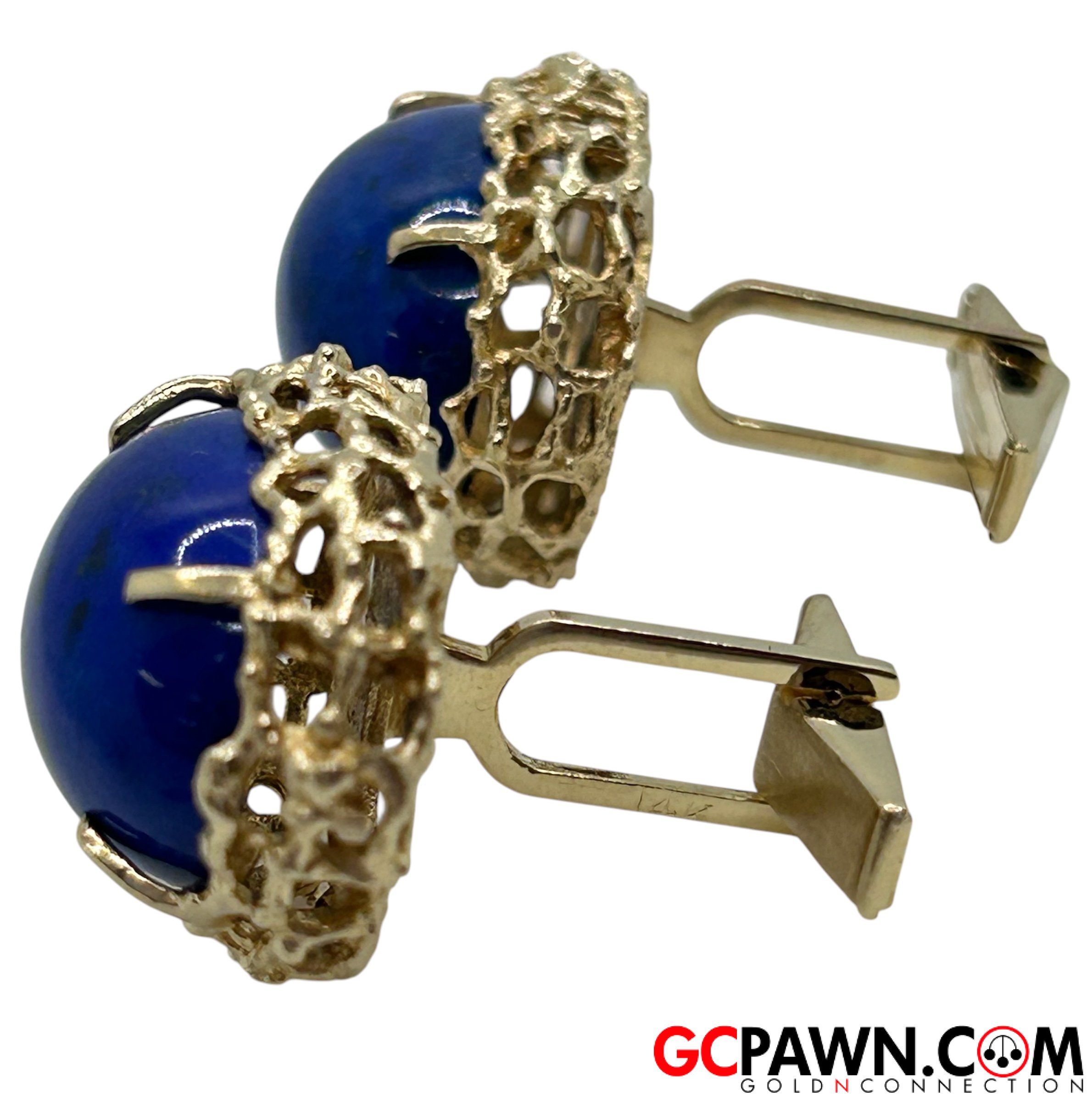 Men's Cufflinks 14kt Yellow Gold-img-3