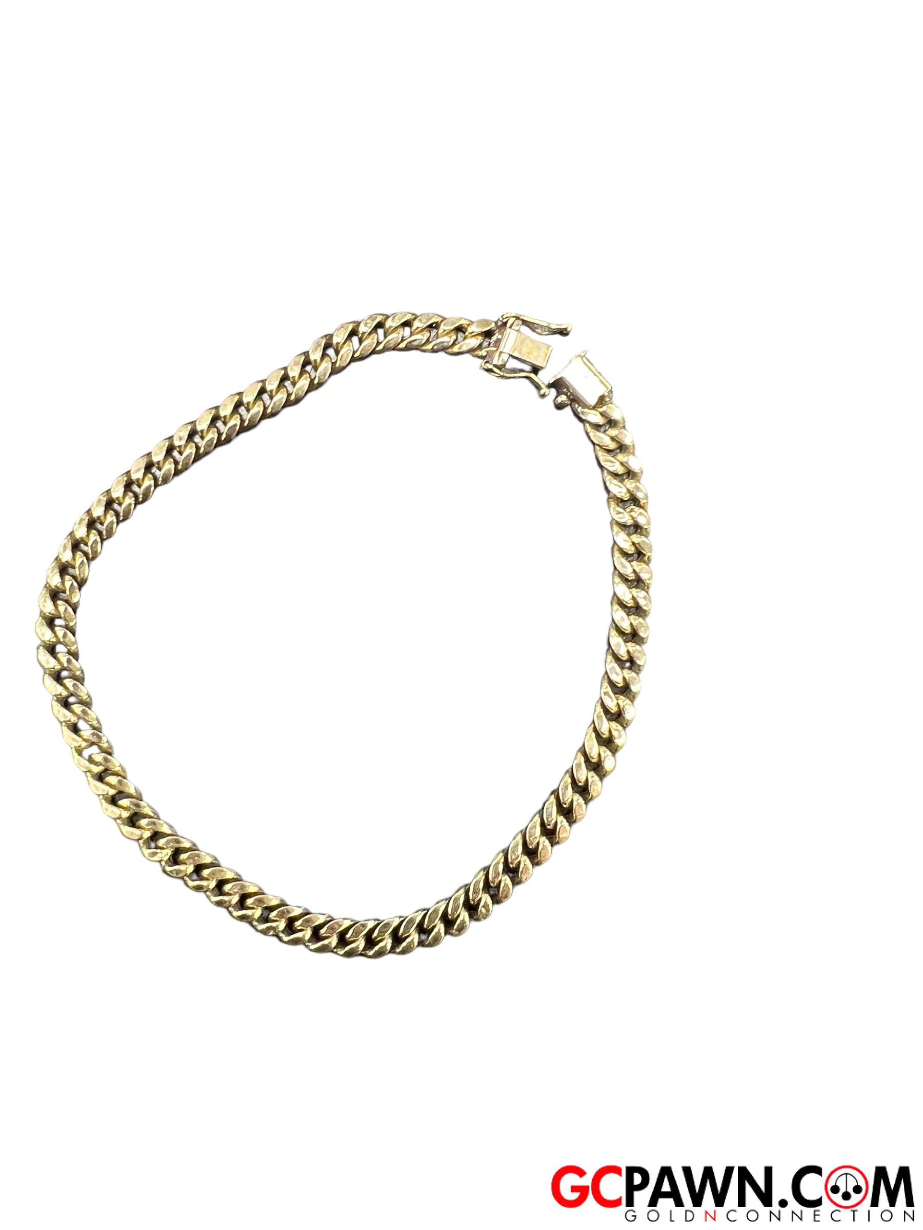 Unisex Anklet 10kt Yellow Gold-img-1