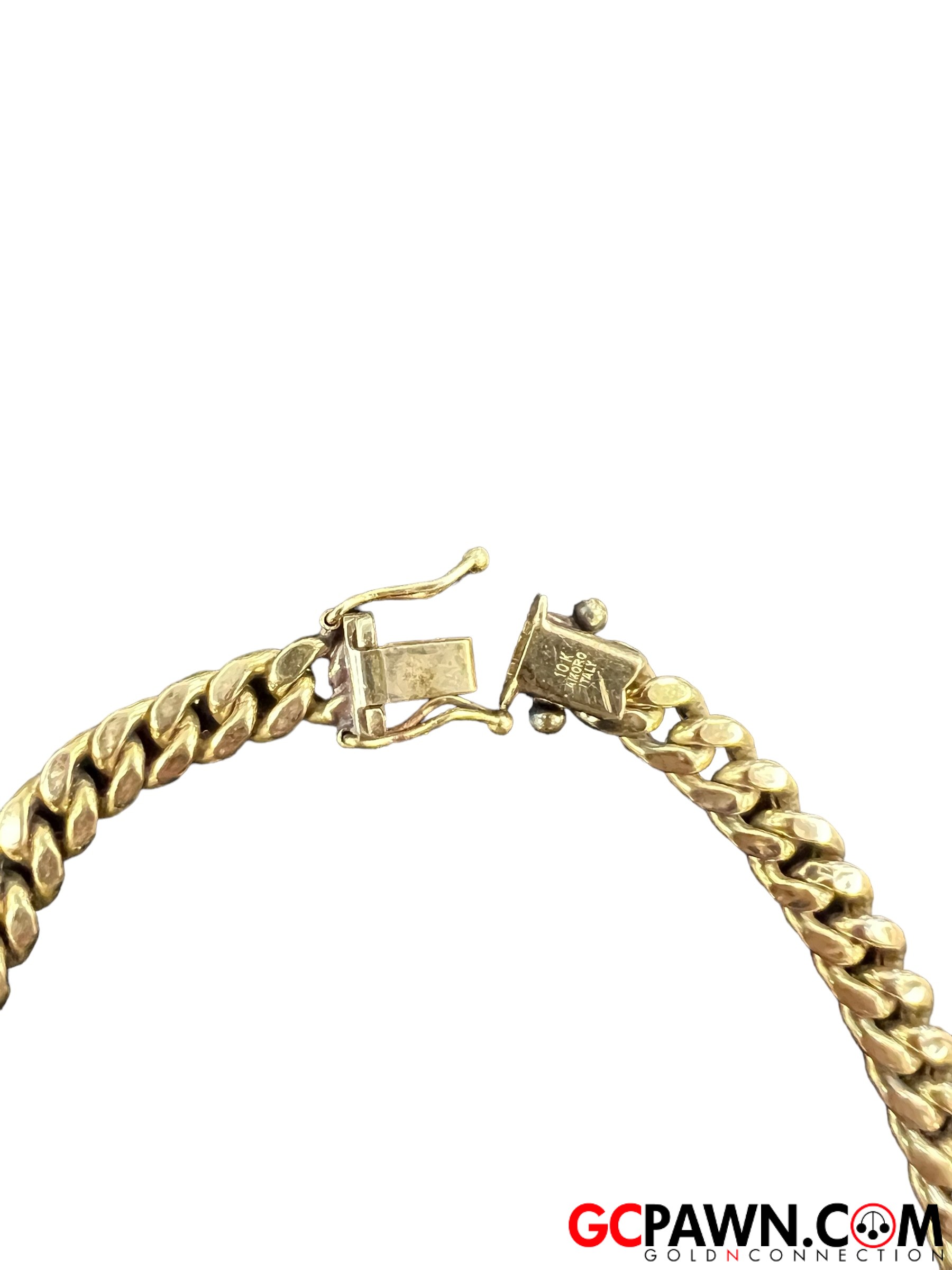 Unisex Anklet 10kt Yellow Gold-img-2