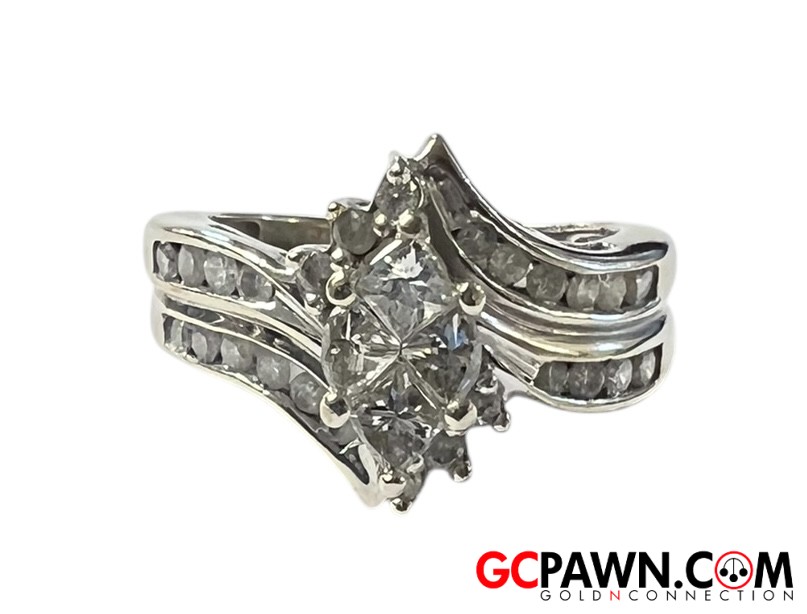 .50 Women's Wedding set 14kt White Gold-img-0