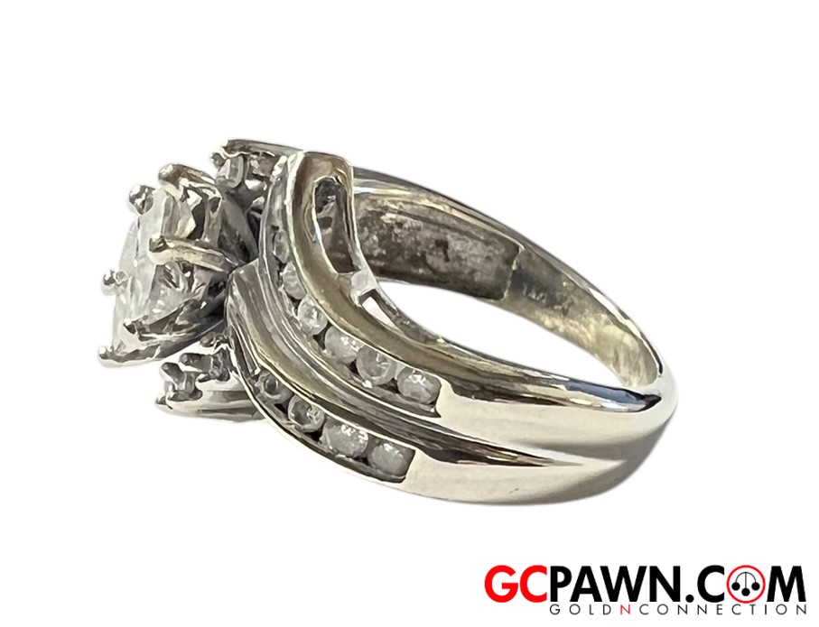 .50 Women's Wedding set 14kt White Gold-img-1