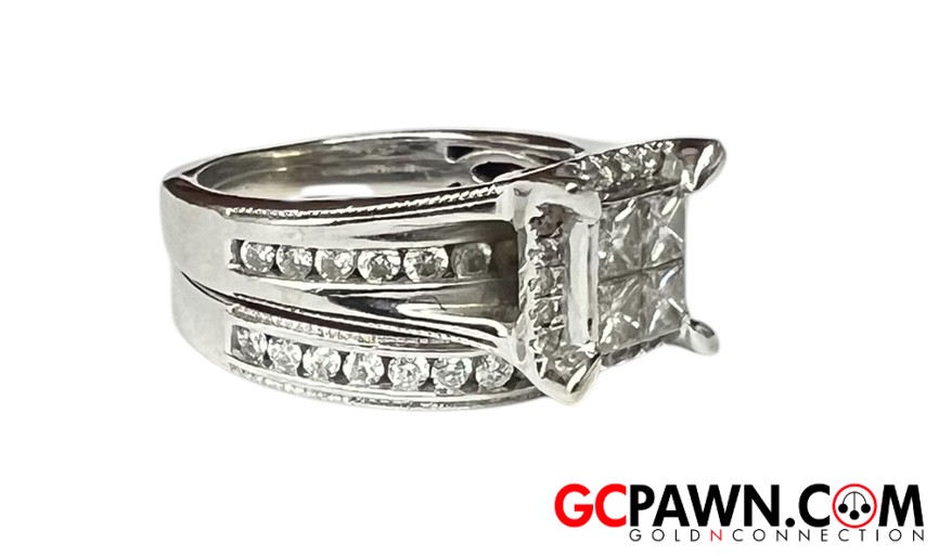 .60 Women's Wedding set 14kt White Gold-img-1