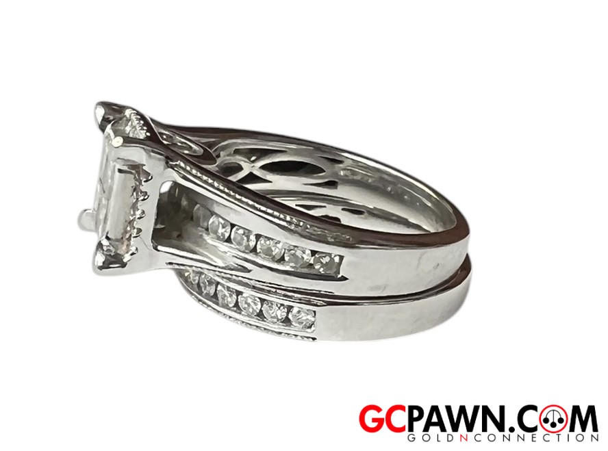 .60 Women's Wedding set 14kt White Gold-img-2