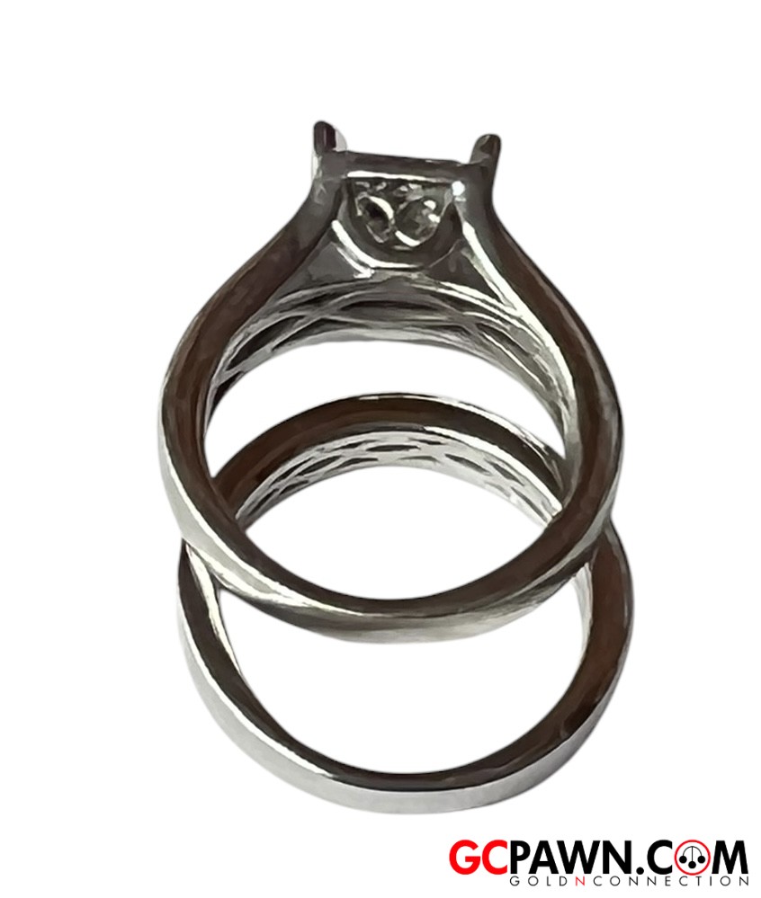 .60 Women's Wedding set 14kt White Gold-img-3