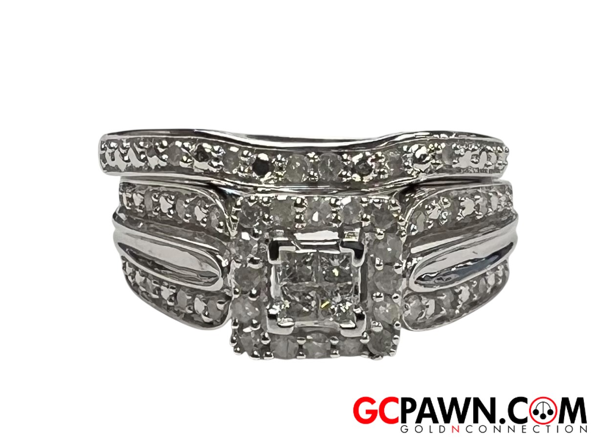 Women's Wedding set 10kt White Gold-img-0