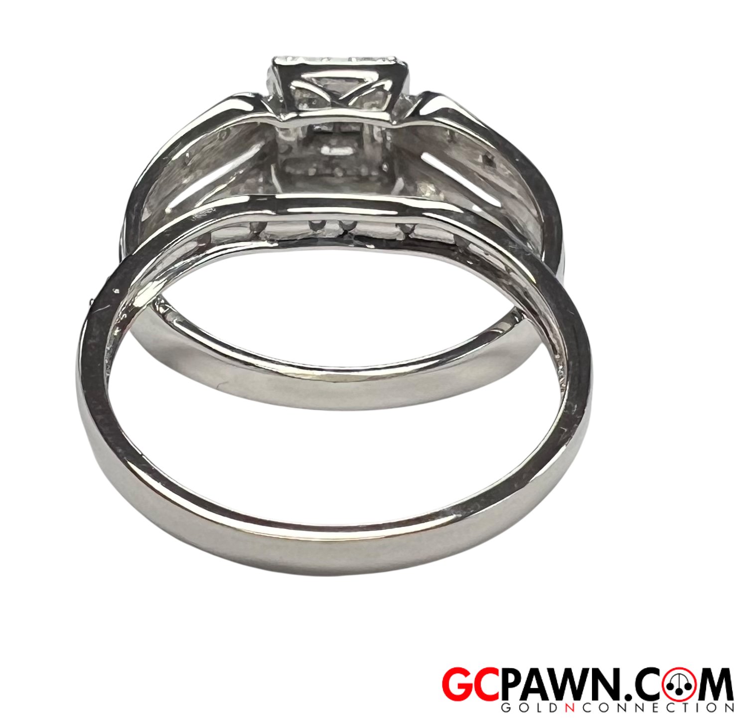 Women's Wedding set 10kt White Gold-img-2