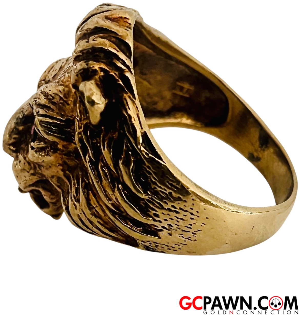 Ruby Men's Fashion Ring 10kt Yellow Gold-img-1