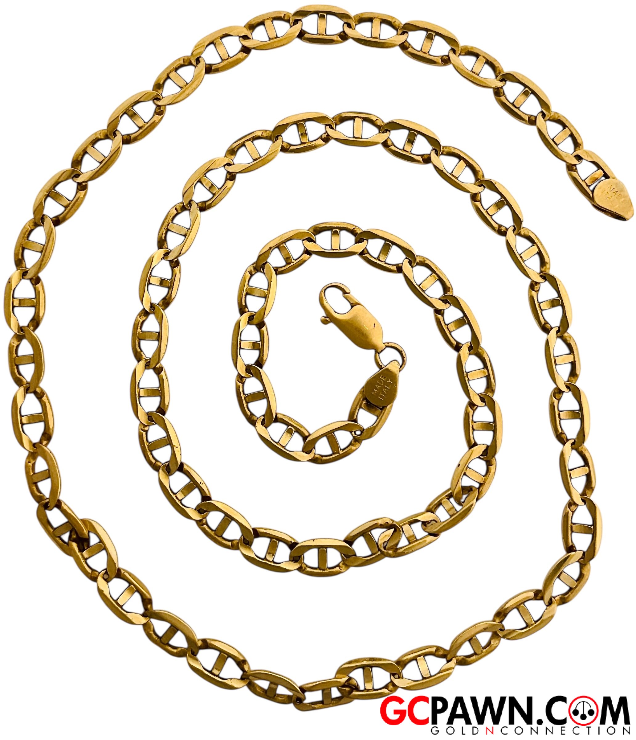 Unisex Chain 10kt Yellow Gold-img-1