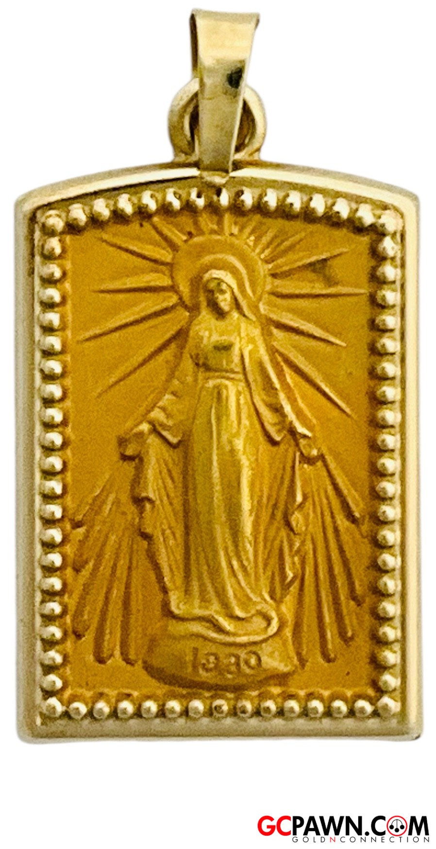 Virgin Marie Unisex Charm 14kt Yellow Gold-img-0