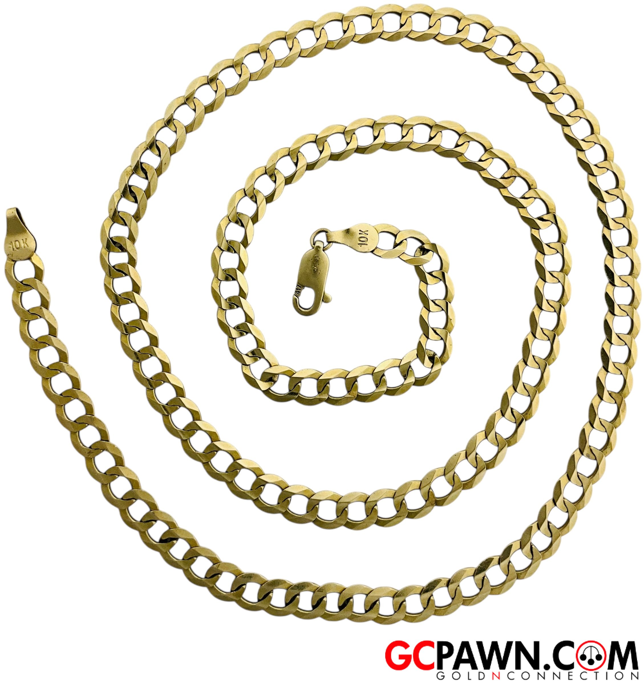 Unisex Chain 10kt Yellow Gold-img-1