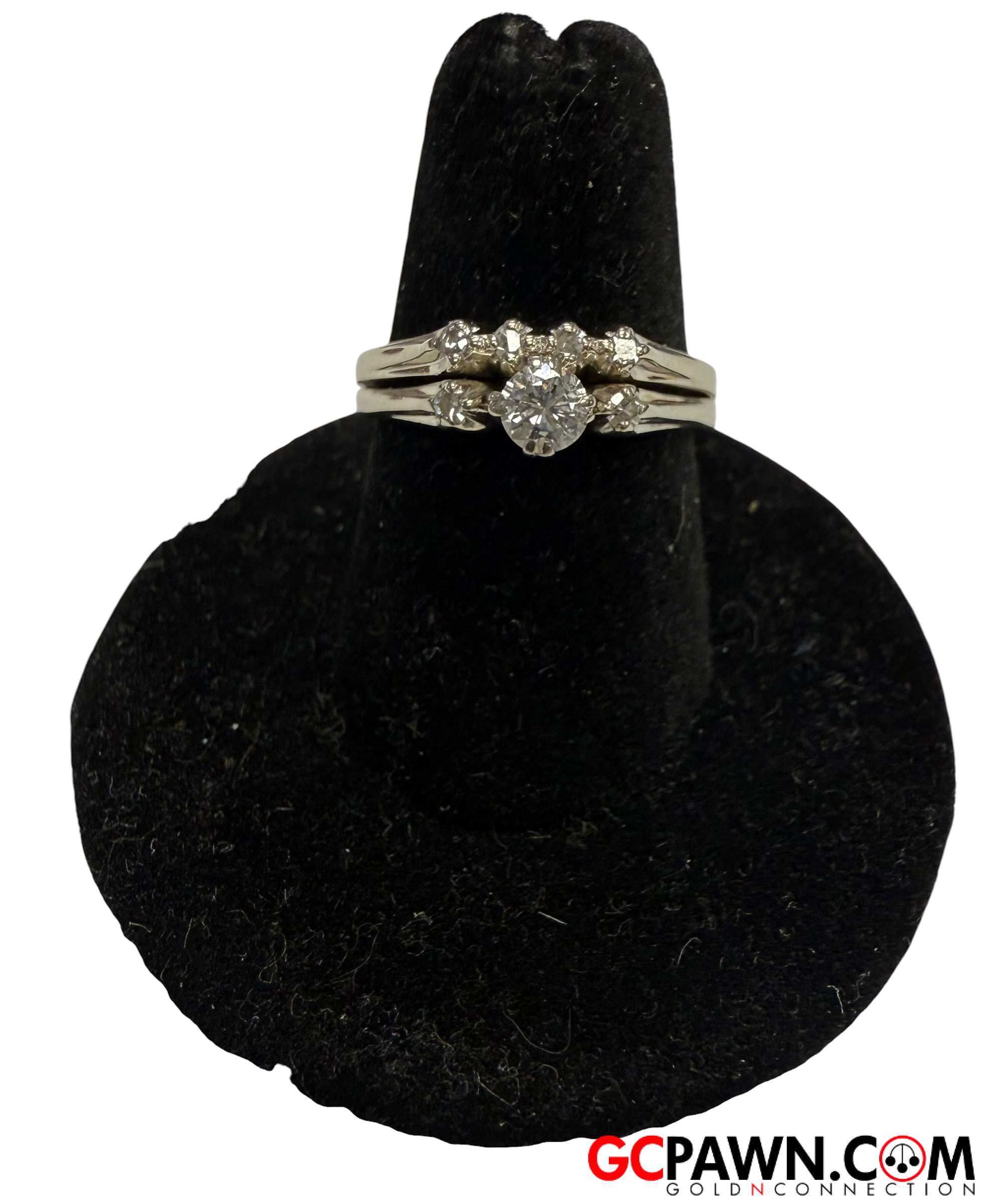 1 Women's Wedding set 14kt White Gold-img-0