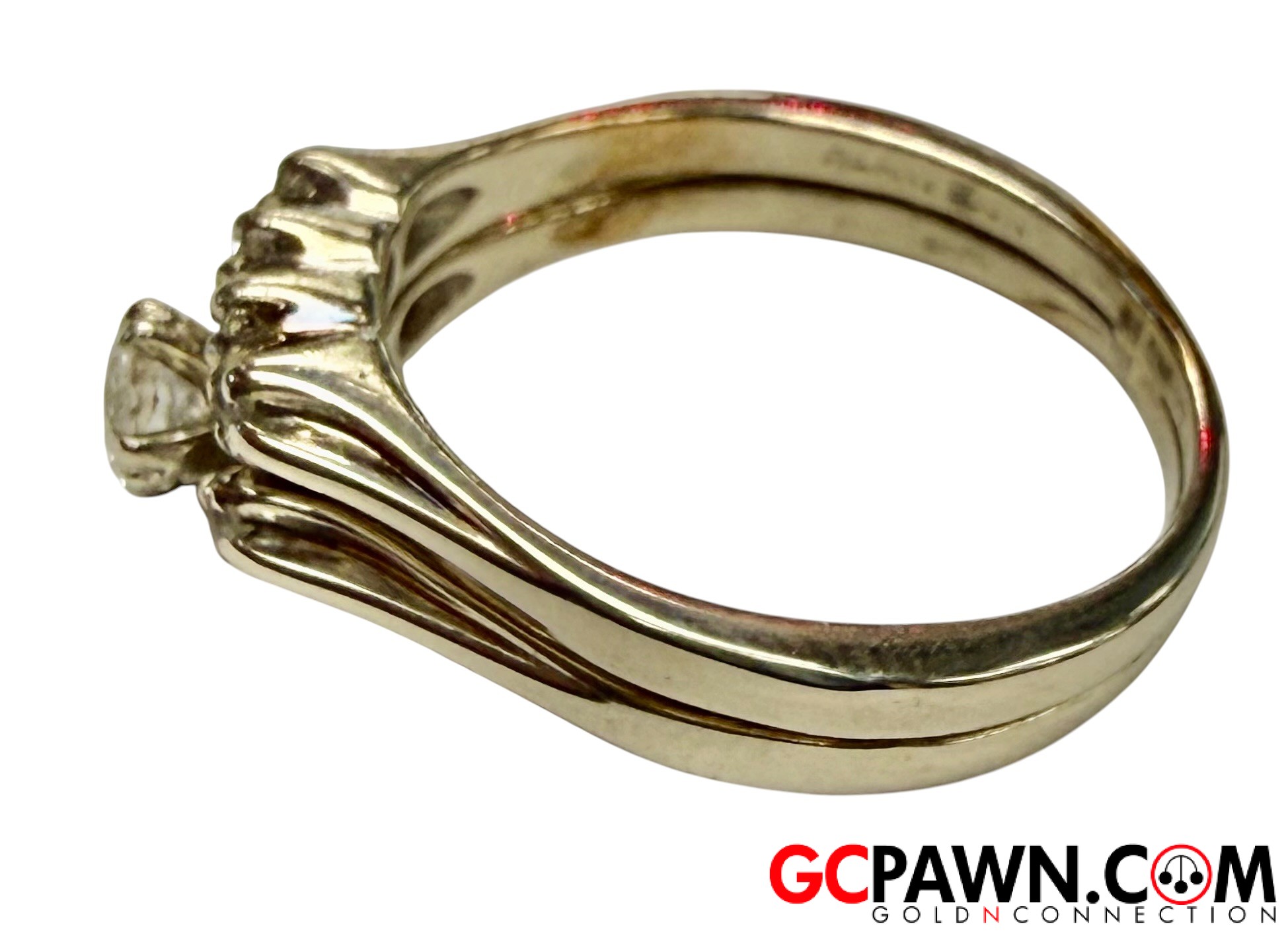 1 Women's Wedding set 14kt White Gold-img-2