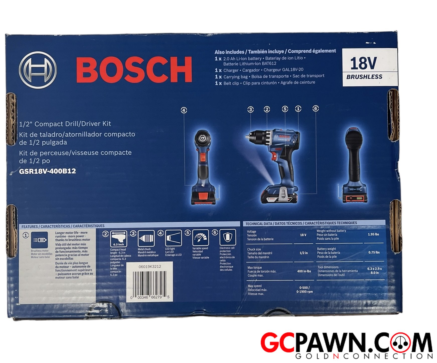 Bosch GSR18BV-400B12 Cordless hand tools-img-1