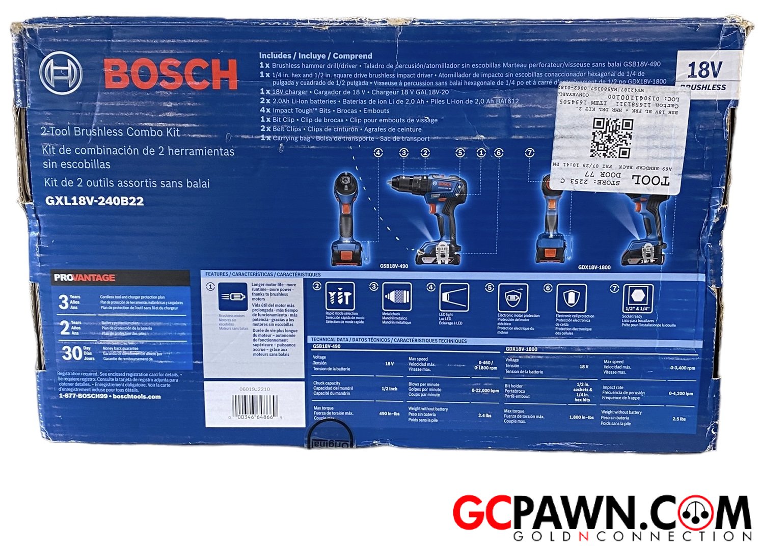 Bosch GXL18V / GSB18V Cordless hand tools-img-1