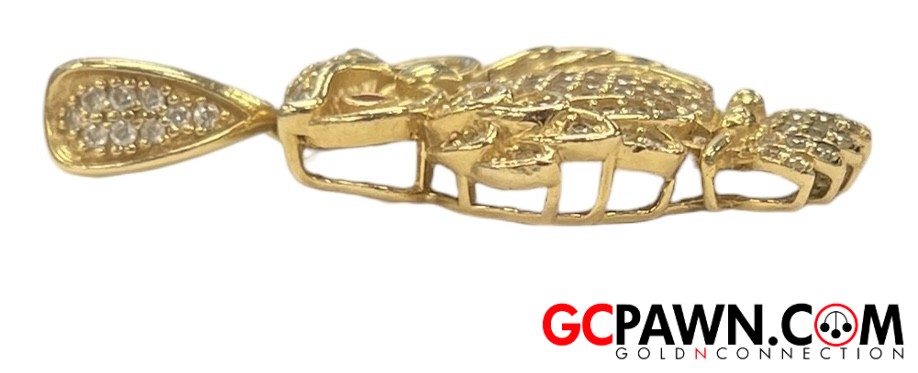 0.75 Unisex Charm 14kt Yellow Gold-img-2
