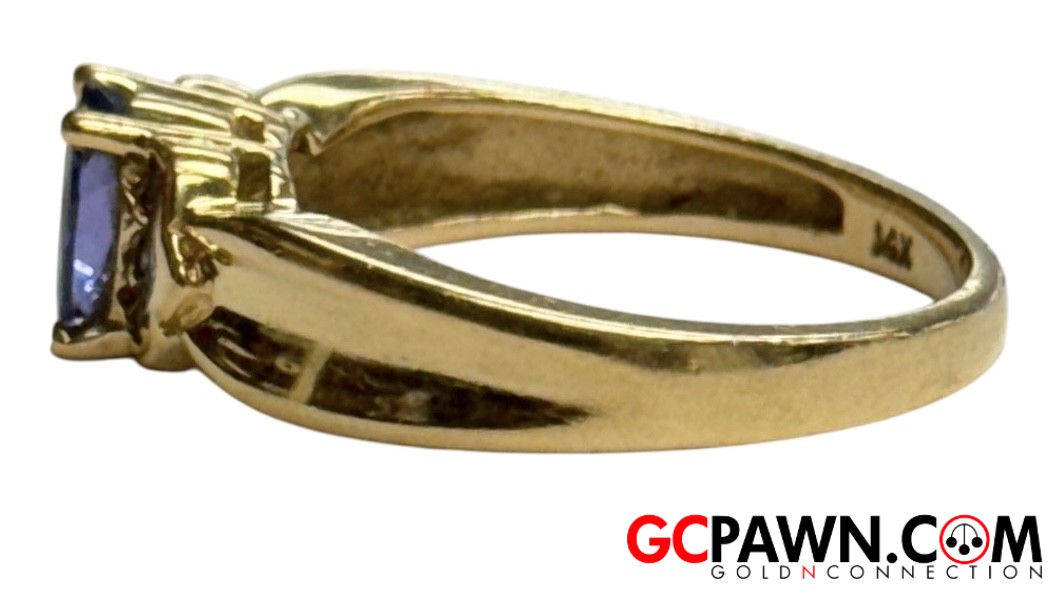 Diamond Women's Fashion Ring 14kt Yellow Gold-img-1