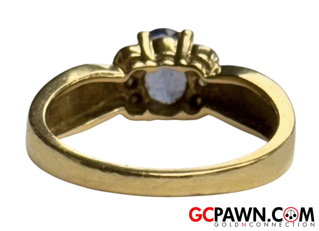 Diamond Women's Fashion Ring 14kt Yellow Gold-img-2