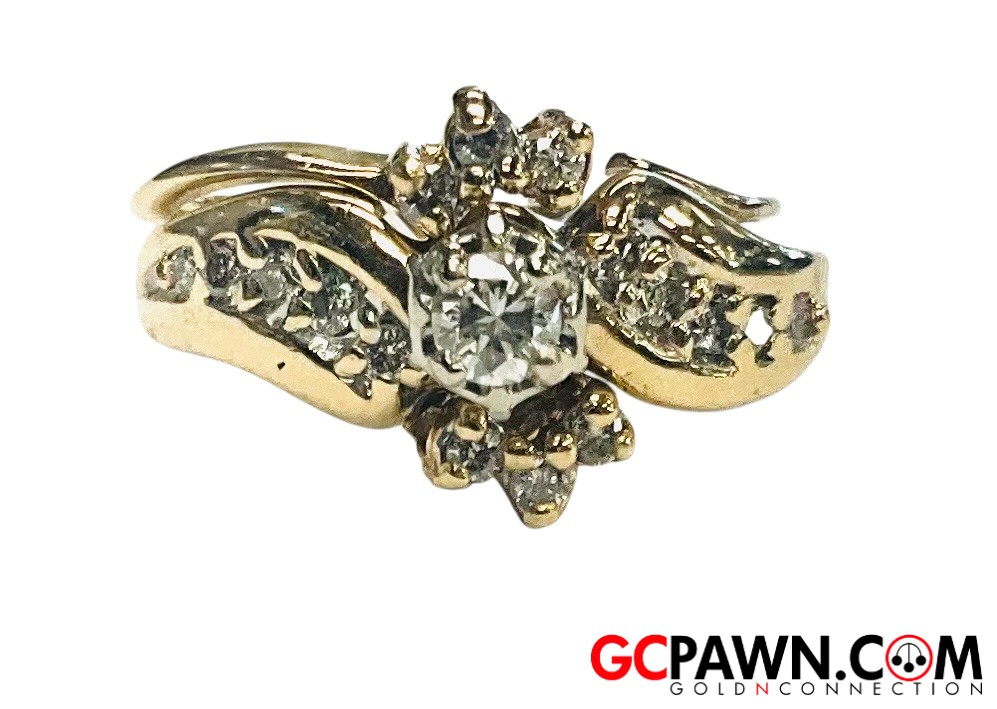 1 Women's Wedding set 10kt Yellow Gold-img-0