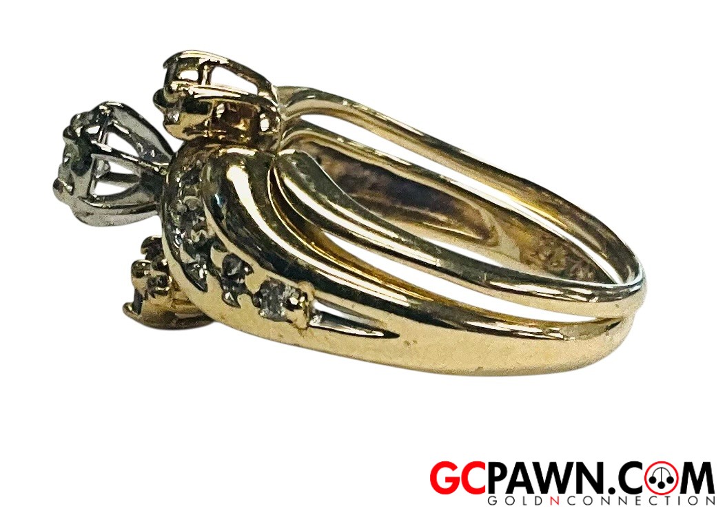 1 Women's Wedding set 10kt Yellow Gold-img-1