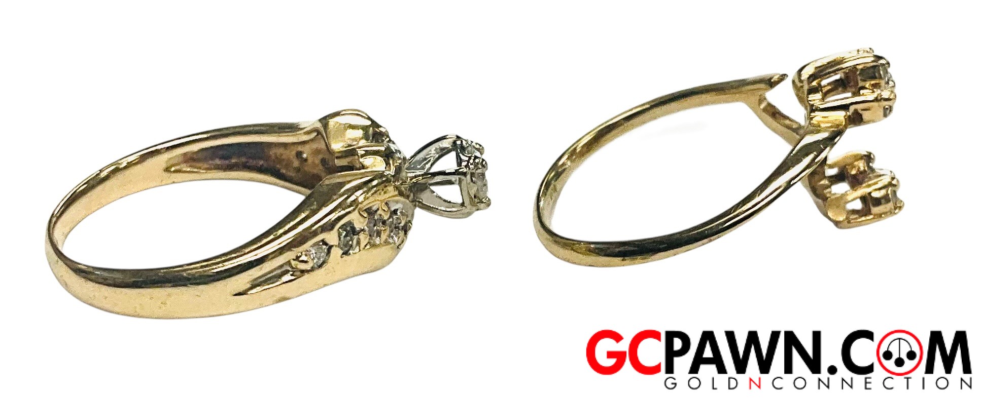 1 Women's Wedding set 10kt Yellow Gold-img-7