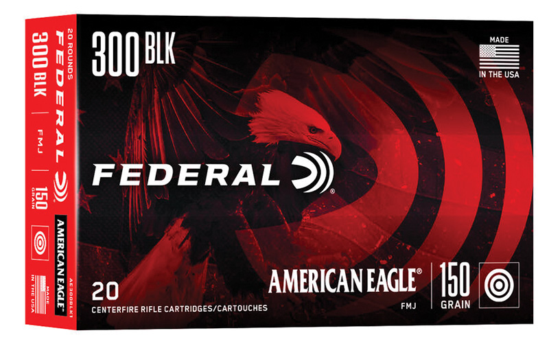Federal American Eagle .300 Blackout 150 gr FMJ 20 rounds-img-0