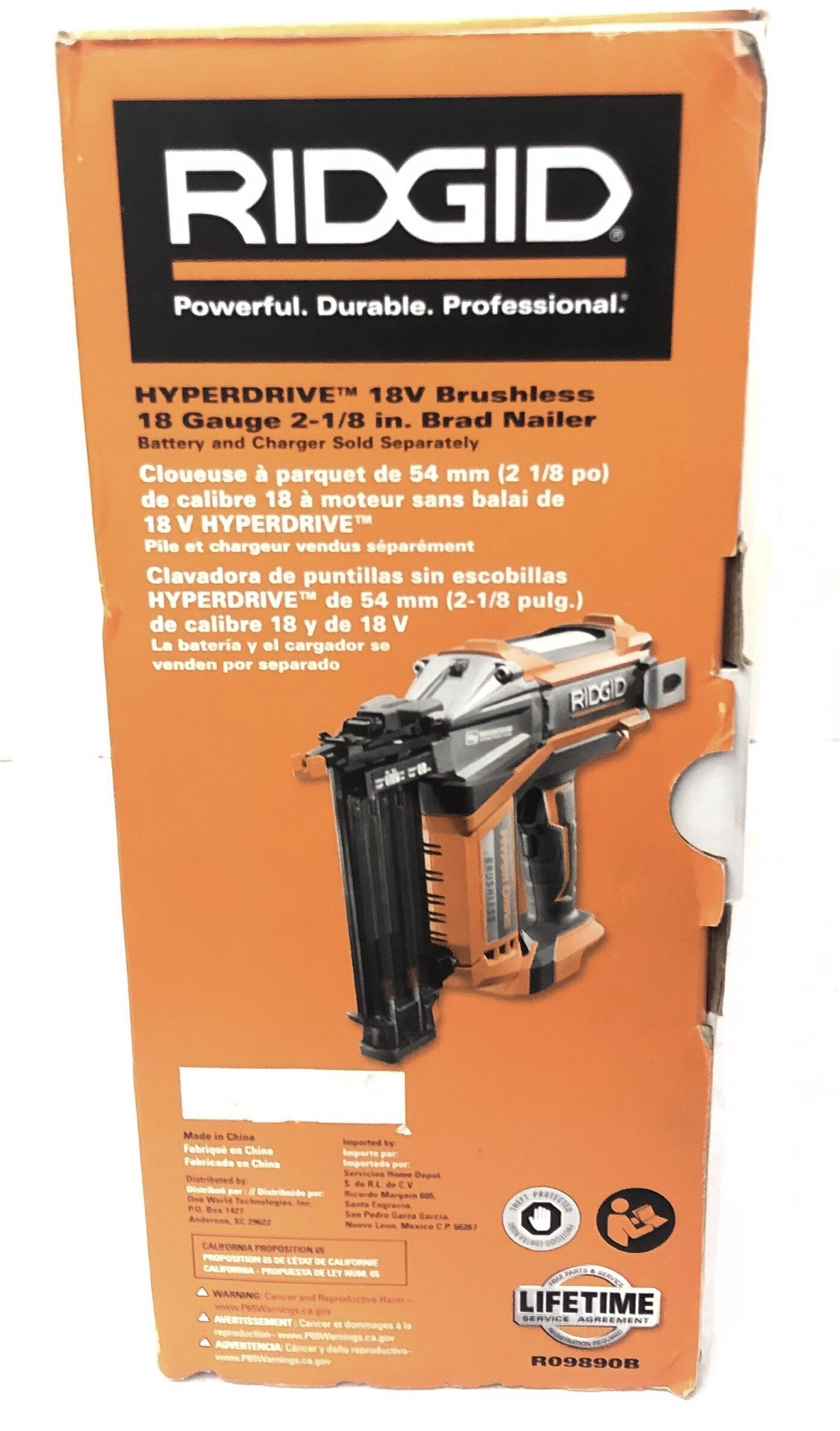 18 Gauge Brad Nailer Ridgid R09890 Ridgid Hyperdrive R09890 2025