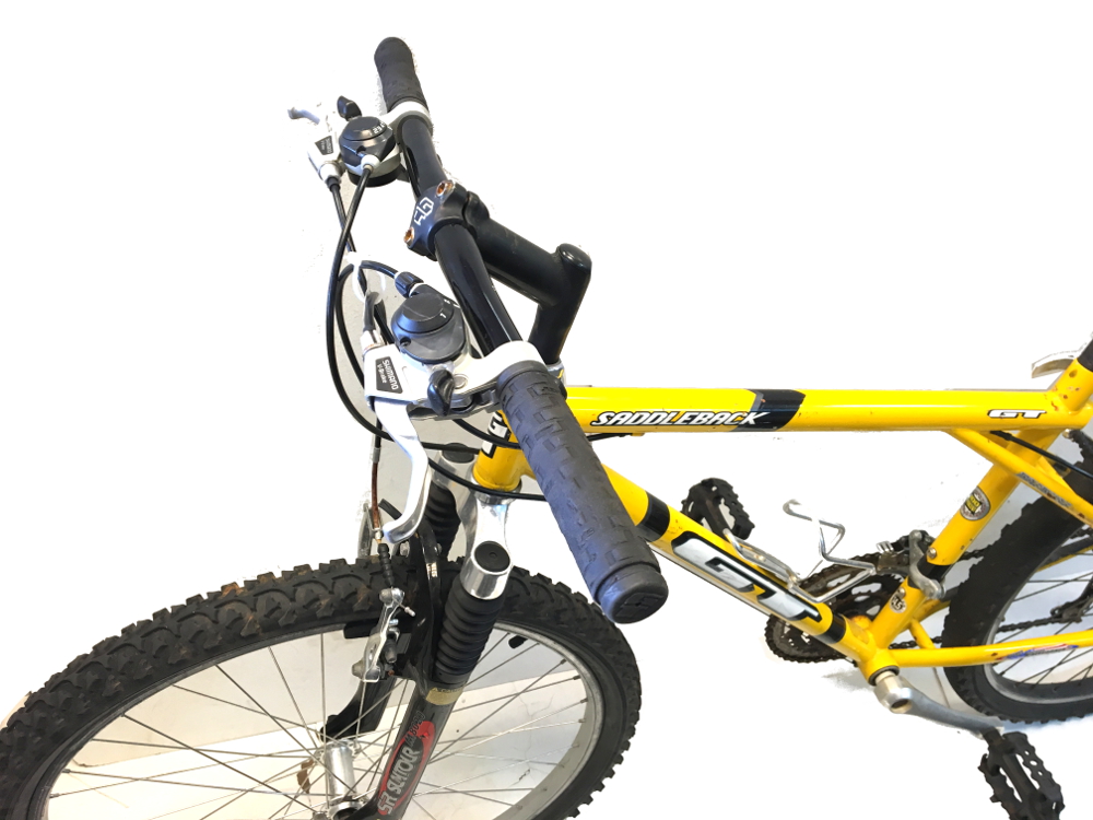 gt saddleback mountain bike yellow