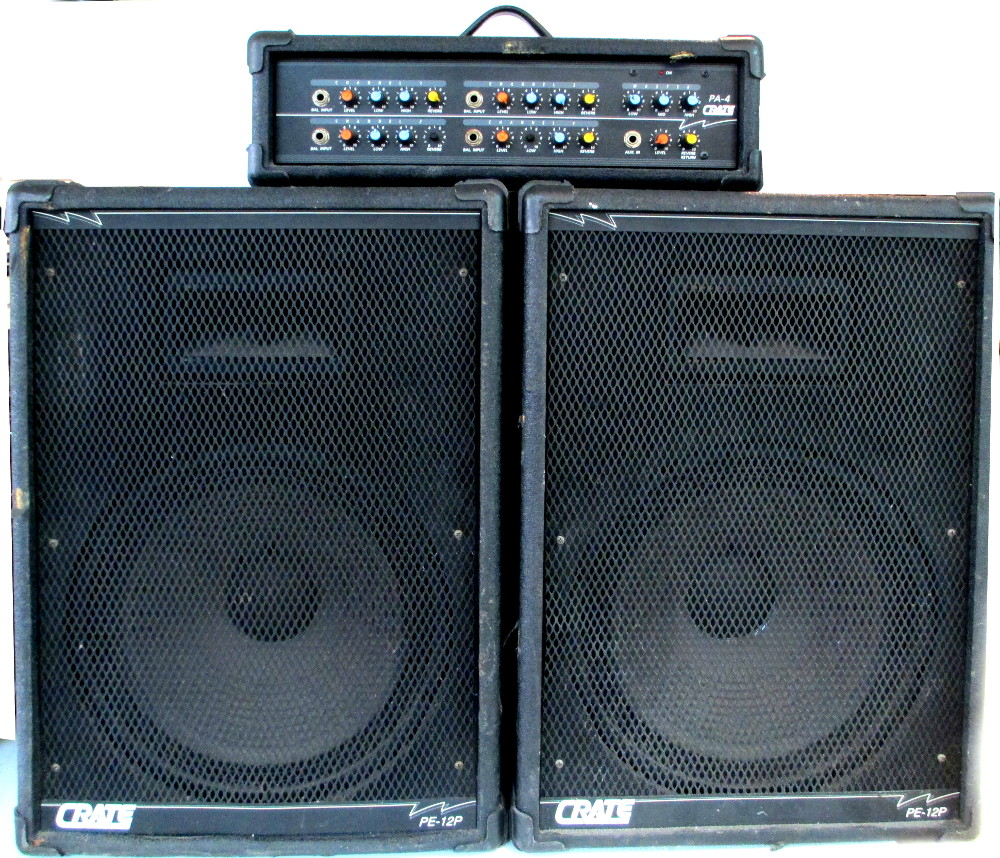 crate pa speakers