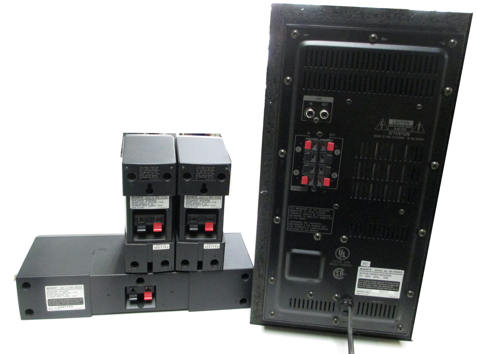 Sony Speakers SAW303 3.1 Speaker system