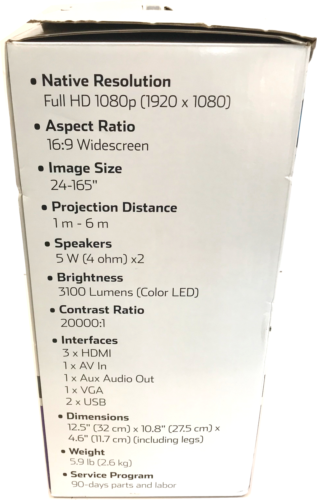 Onn projector display problems westsere