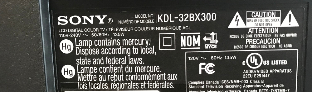 Sony LCD KDL-32BX300